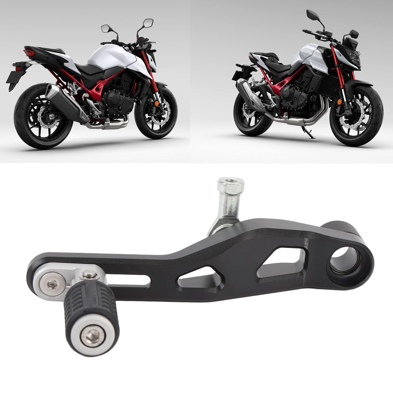 Acouto Motorrad Einstellbarer Zahnradhebel CNC Aluminium Einstellbarer Schalthebel-Zahnradschieber-Austausch für CB750 Hornet 2022-2024 Einzigartig