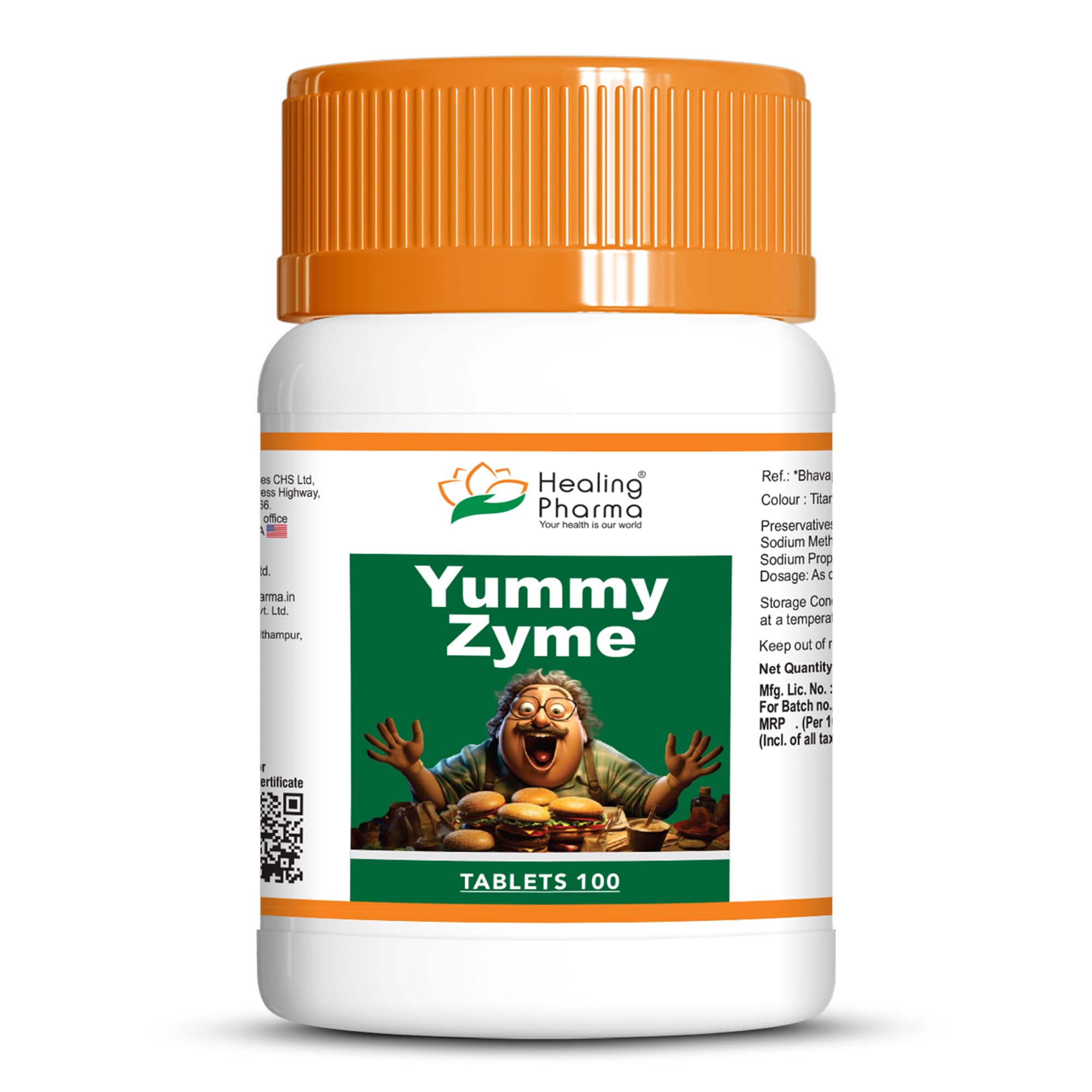 Healing Pharma - Yummy Zyme Digestive Enzyme Tablets | Quick Relief from Indigestion, Heartburn, Bloating, Acidity & Gas | 100% Ayurvedic | Improves Digestion & Gut Health - 100 Tablets-image-8