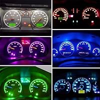 Vista 6 de AUXLIGHT Bombilla LED Ámbar Amarilla T5 37 74 2721 PC74 PC37, Chips 3030 Super Brillantes de 12 Voltios, Reemplazos, para Interior, Cúpula, Mapa