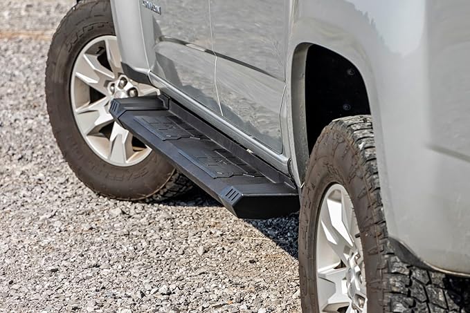 Estribos Rough Country HD2 Aluminio para Chevy Colorado y GMC Canyon 2015-2025 miniatura 4