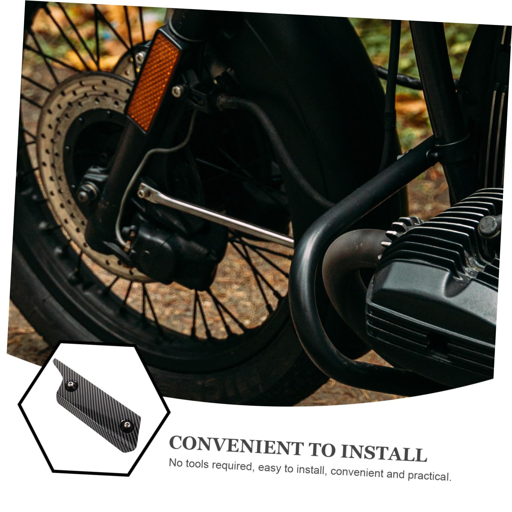 Cubierta Protectora Térmica para Motocicleta Escudo Térmico de Acero Inoxidable, Aislamiento Confiable y Fácil Instalación para Protección del Escape