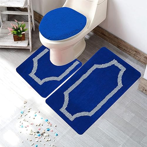 Miniatura 8 de YHF - Alfombras de baño de 20 x 32 pulgadas, extra gruesas y suaves, de microfibra peluda, lavables a máquina, alfombras de baño absorbentes, tapete
