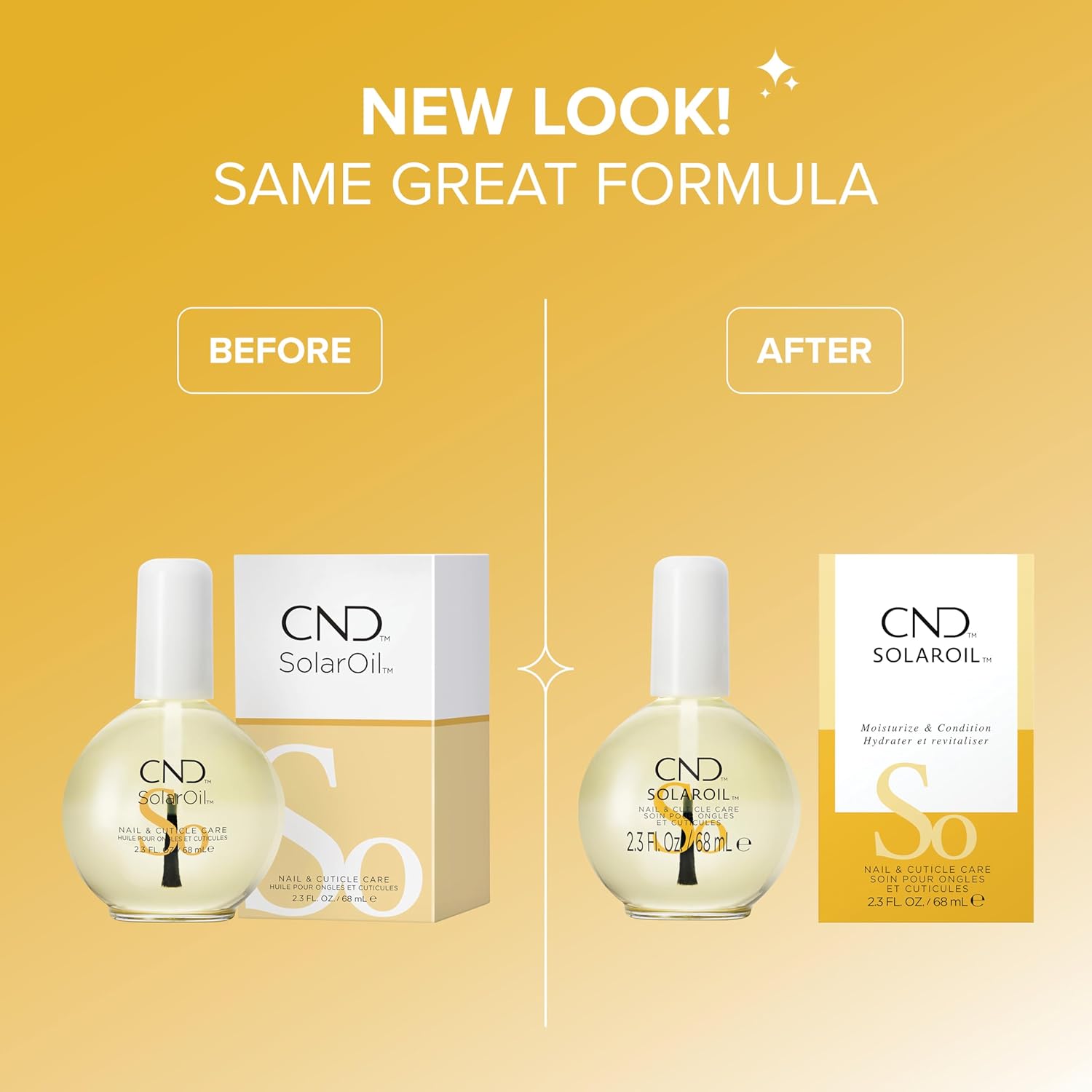 CND SolarOil Cuticle Oil, Natural Blend Of Jojoba, Vitamin E, Rice Bran and Sweet Almond Oils, Moisturizes and Conditions Skin (Packaging May Vary)