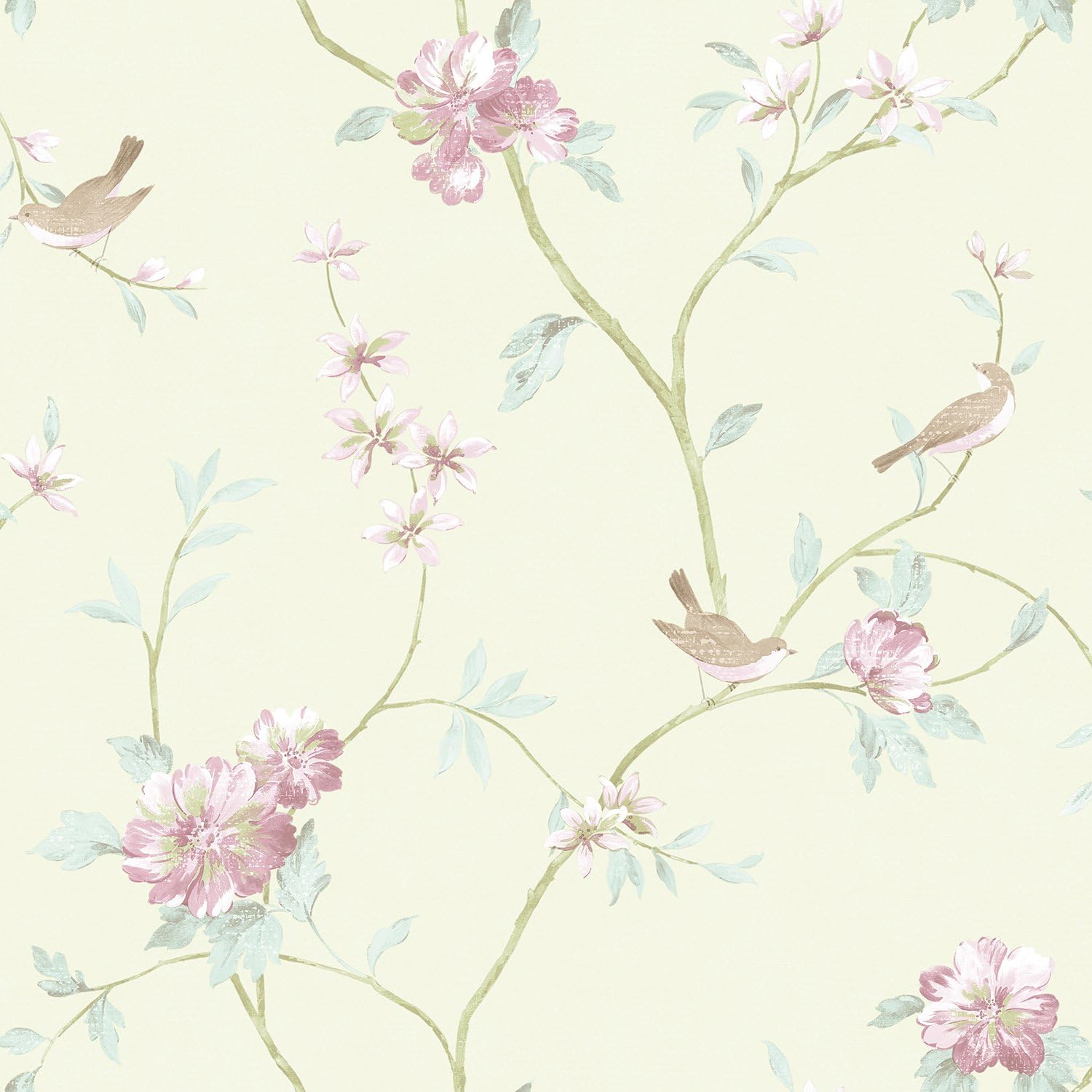 Papier peint floral couvrant pour mur irrégulier CG28804