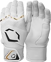 EvoShield Carbyne Adult Batting Gloves - Premium Cabretta Leather Palm, Neoprene Cuff for Elite Grip & Durability
