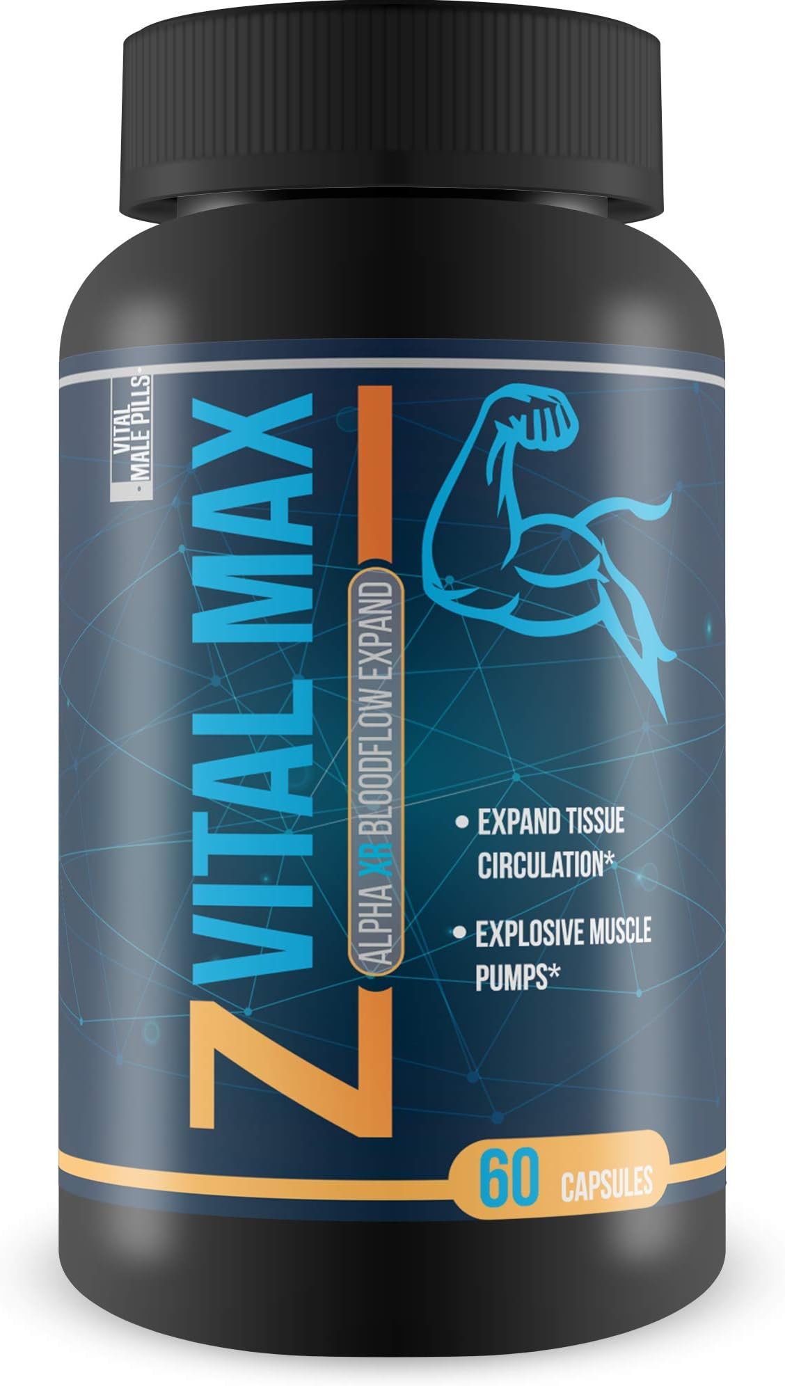 - Z Vital Max N02 - Alpha XR Bloodflow Expand - Expand Veins and Tissues with Increased Blood Flow - Made with potently sourced L-Argenine a Natural vasodialator - Great for preworkout or pre Activity