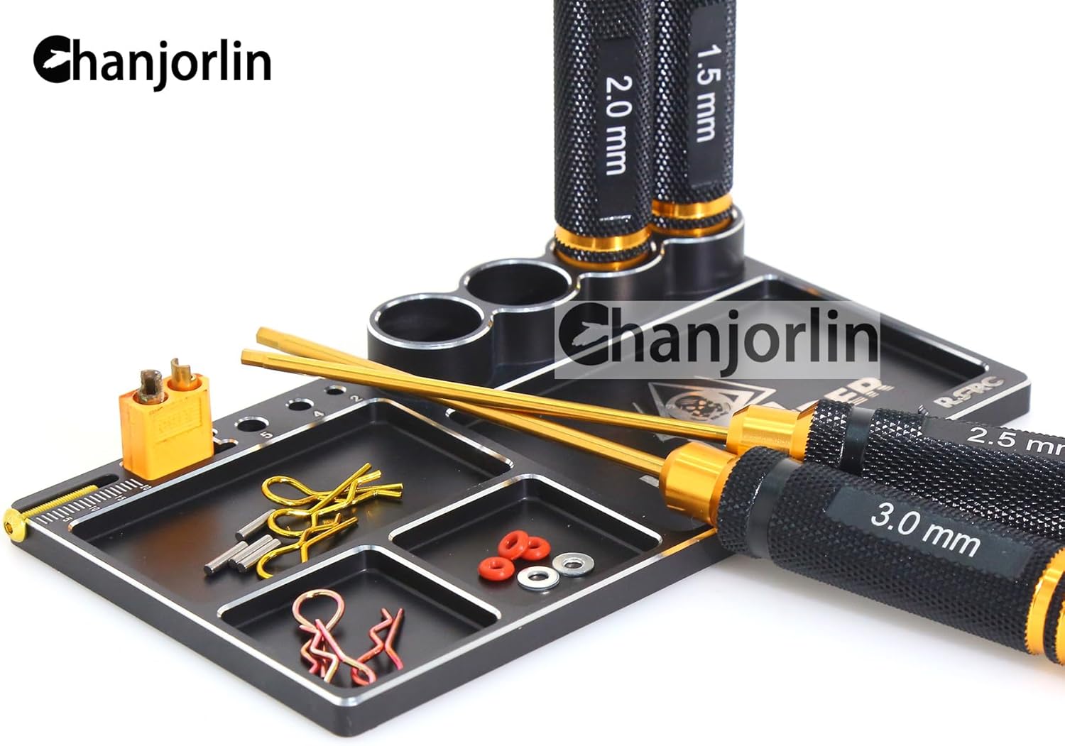 RC Tool Rack Screwdriver Organizer Holder Storage Rack Repair Tool Bracket Wrench Holder Socket Screws Tray Tools Stand For 1/8 1/10 Crawler On Off Road Buggy Truck Car Boat Airplanes