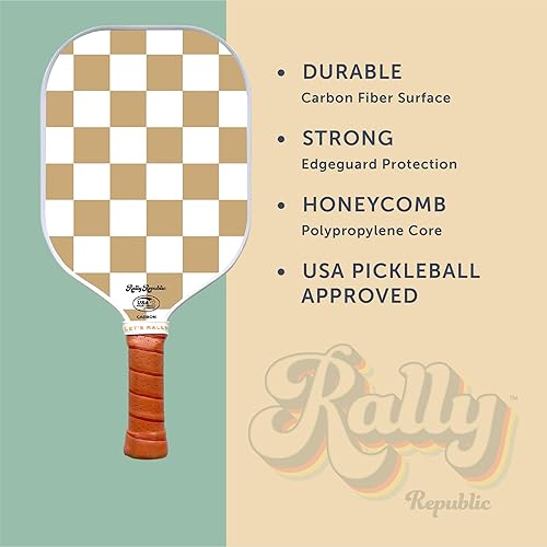 Miniatura 4 de Pala de pickleball con licencia oficial, raqueta aprobada por la Asociación de Pickleball de Estados Unidos, núcleo de panal ligero, exterior de