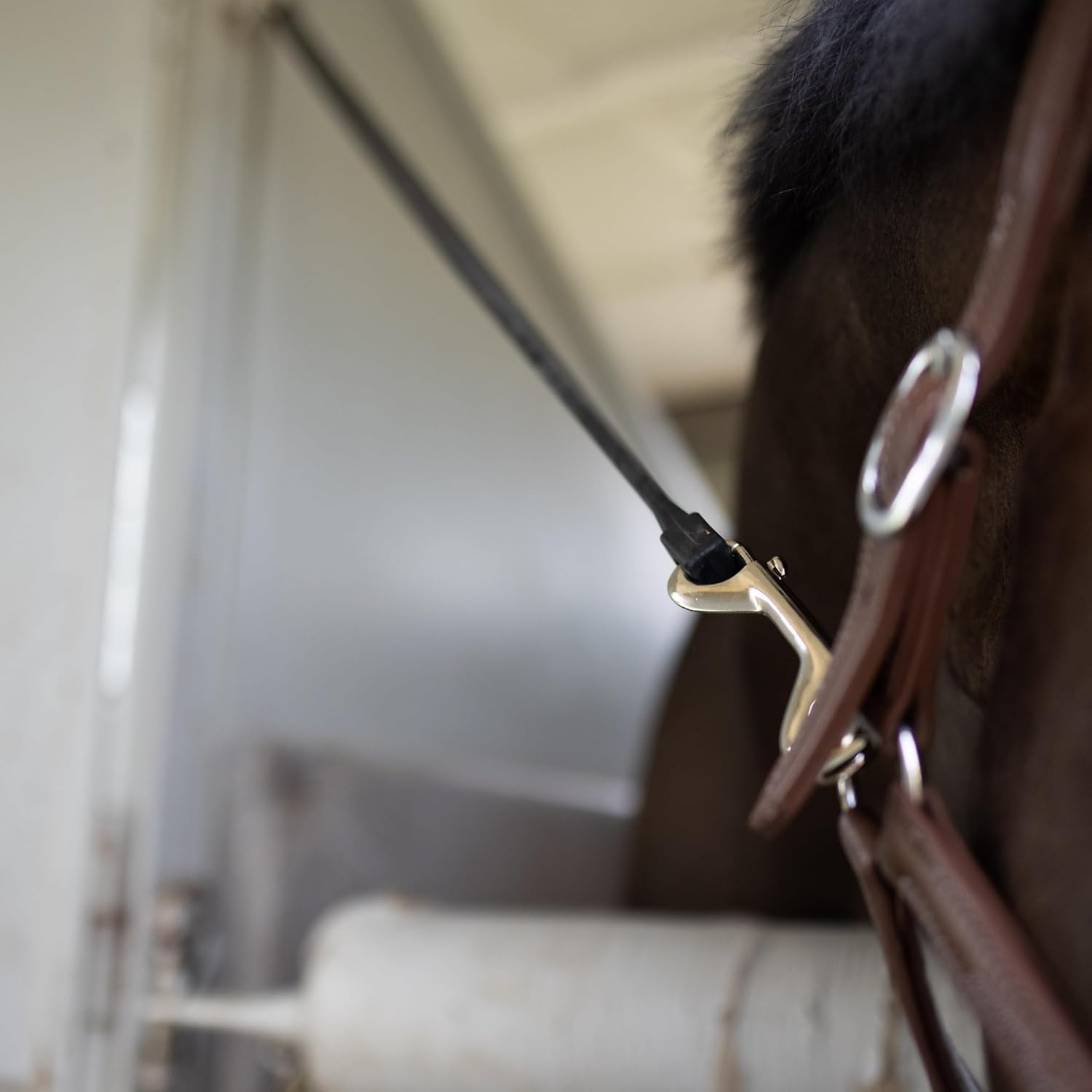 HORZE Rubber Trailer Tie - Black - 40 in