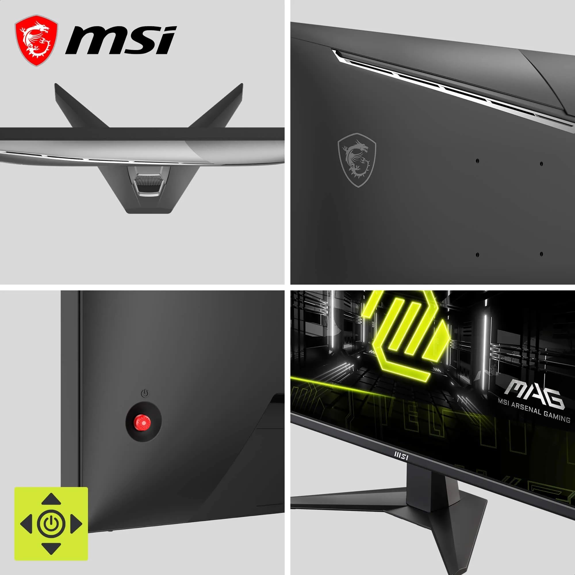 msi MAG 275FA E20 Monitor Gaming 27" FHD 1920x1080 Rapid IPS, 200 Hz, 0,5 ms, HDR Ready, Adaptive Sync, Eye Care, AI Vision, HDMI 2.0b, DP 1.2a, senza cornice, compatibile VESA