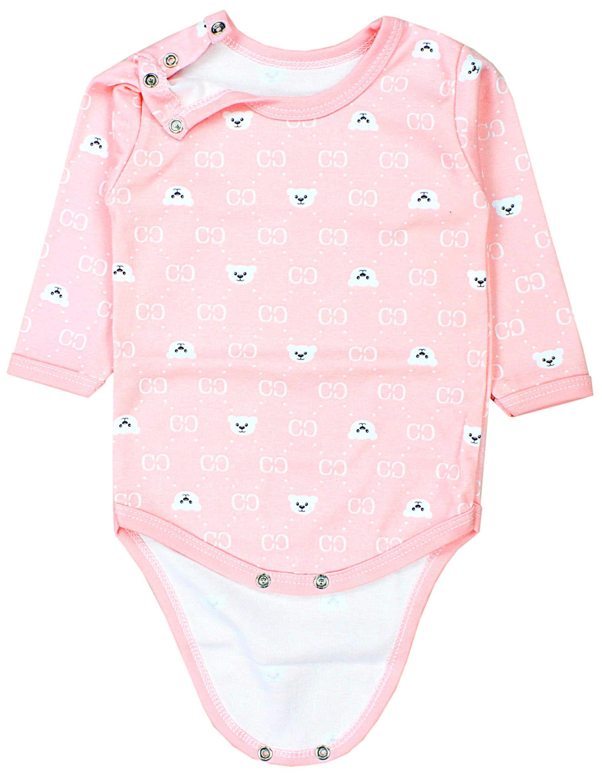 TupTam Body Bebe Manga Larga – Pack 5 Bodies Bebe Niña Unicolor – Algodón Suave y Transpirable