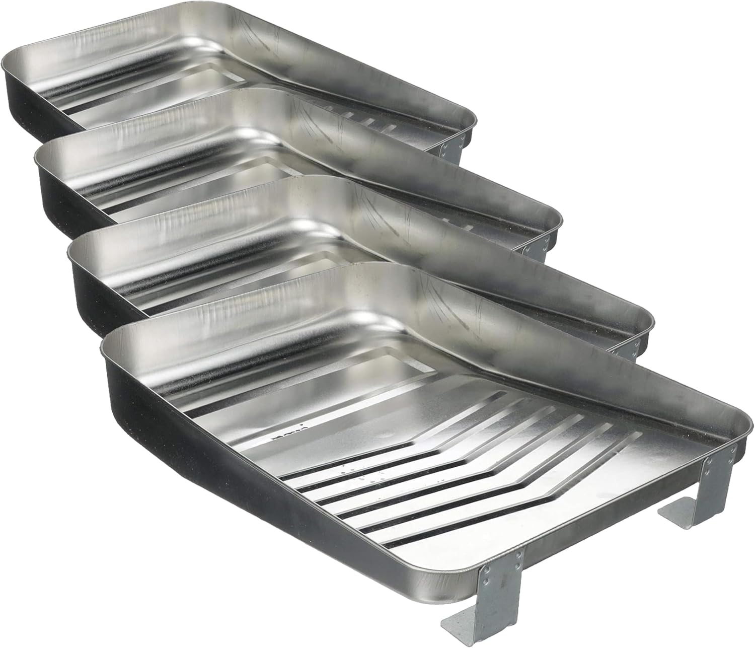 Seachoice Reusable Deluxe Angled Ribbed Paint Tray w/Ladder Lock Legs, 9 in. (Pack of 4)