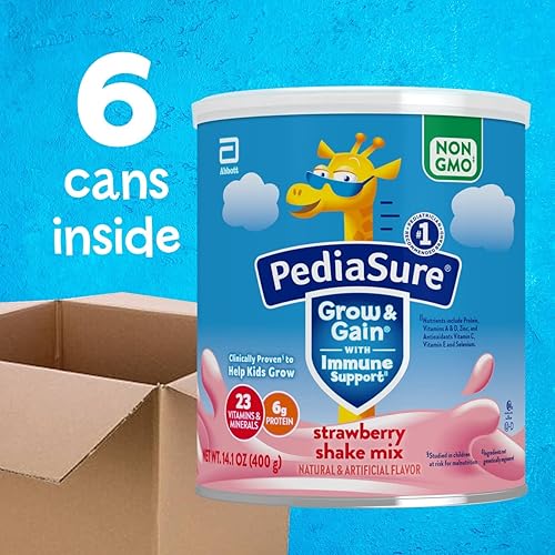 Miniatura 9 de PediaSure Cultiva y gana polvo de mezcla de batido sin OMG y sin gluten batido nutricional para niños con proteínas probióticos DHA antioxidantes y