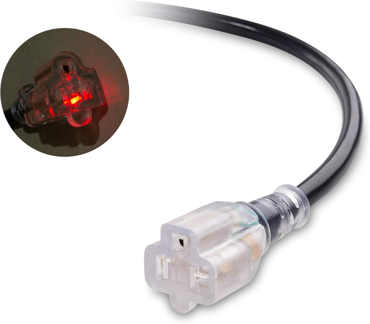 Flash Deals - 80% OFF Cable Matters Outdoor Rated 12 AWG Heavy Duty 20 Amp Extension Cord 25 ft Power Cable with LED Light (NEMA 5-20P to NEMA 5-20R) Cheapest 🛒 Cable Matters Outdoor Rated 12 AWG Heavy Duty 20 Amp Extension Cord 25 ft Power Cable with LED Light (NEMA 5-20P to NEMA 5-20R)