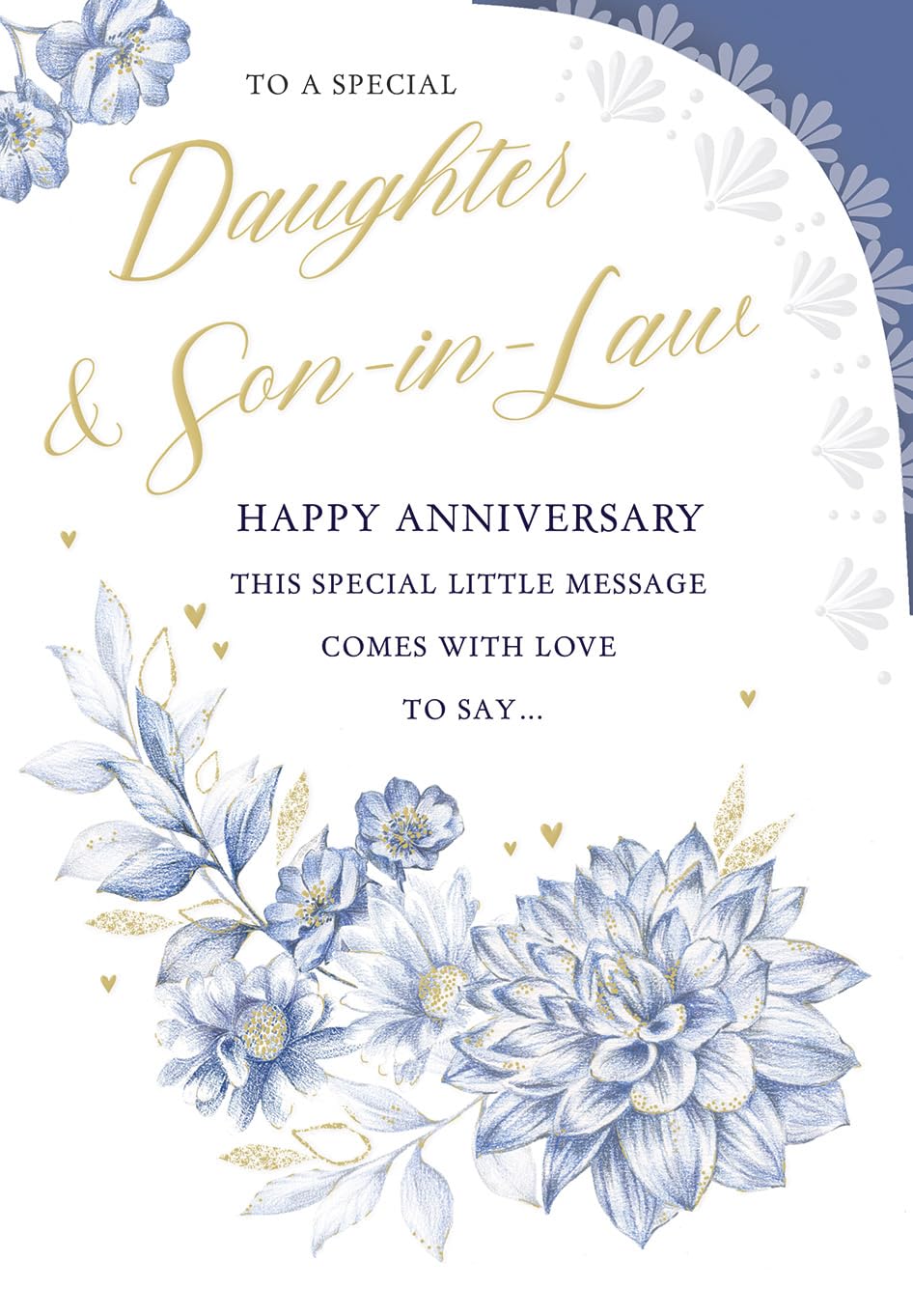 Anniversary Card, To a Special Daughter & Son-in-Law - 9 x 6 inches - Regal Publishing