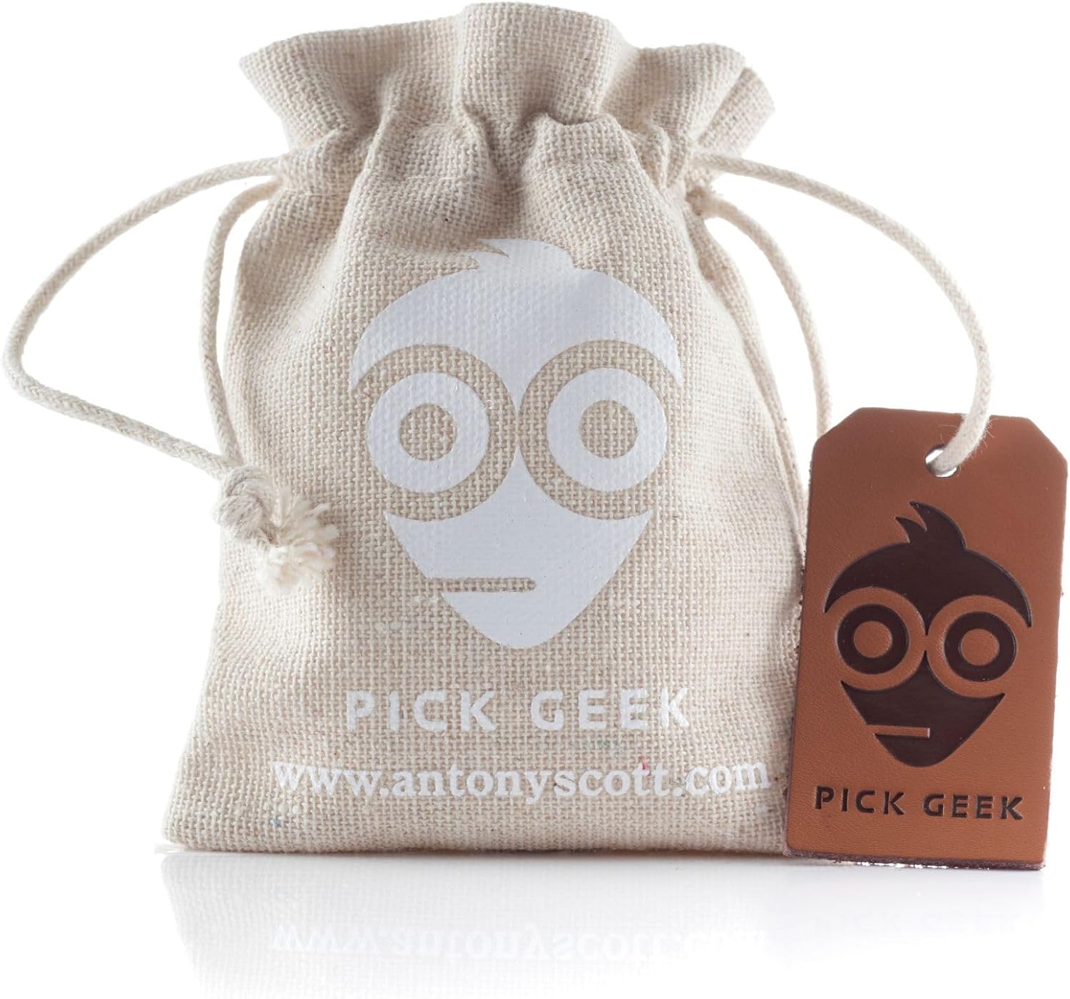 Pick Geek Guitar Picks | 101 Premium Plectrums | for Your Electric, Acoustic, or Bass Guitar | Light, Medium, Heavy, and X Heavy | Gifted in a Unique Pick Bag | Includes Wedgie Pick Holder