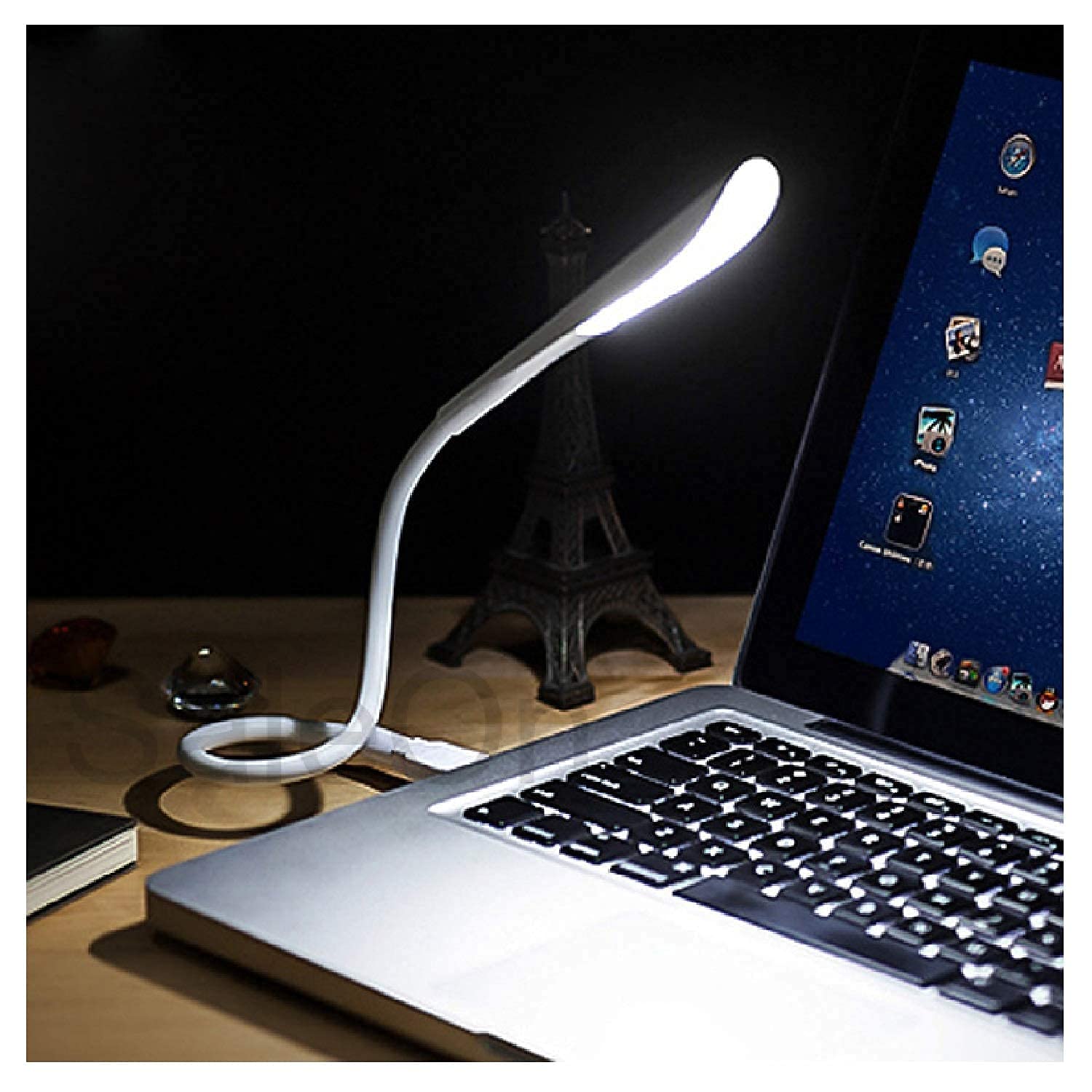 SWAPKART Portable Flexible Adjustable Eye Protection USB Reading Lamp with 14 LEDs and Flexible Gooseneck for,Reading,Study Notebook Laptop, Desktop, PC and MAC Computer (14 LED,Multi Colour) 14 71X2XHQ27tL. SL1500
