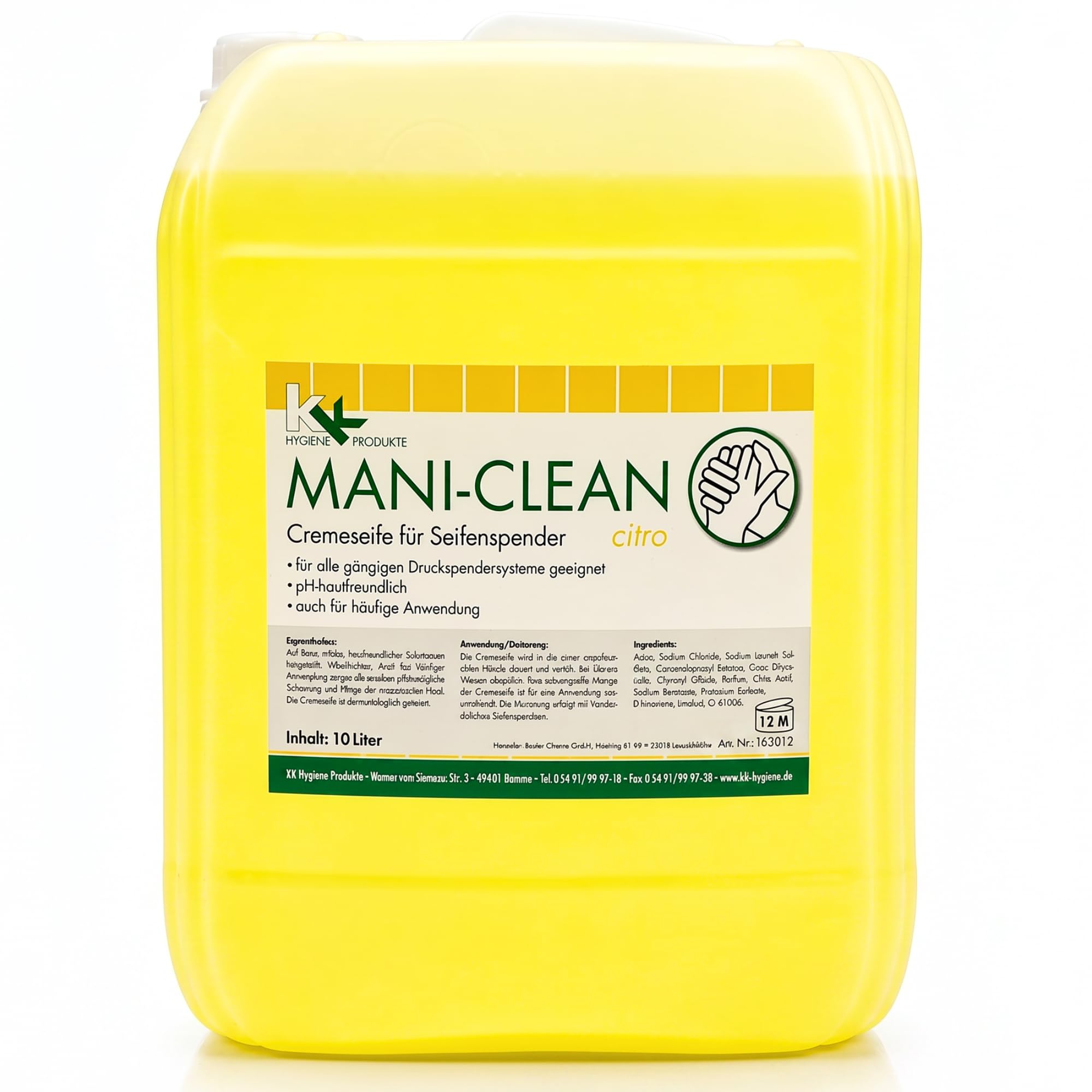 MANI Flüssigseife Handwaschseife Citro 10 L