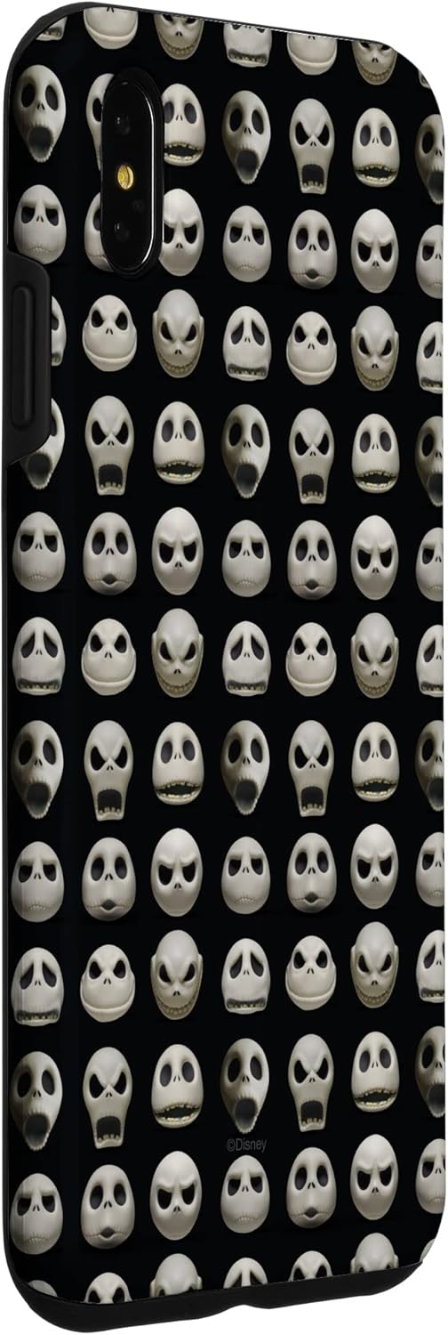 Disney The Nightmare Before Christmas Jack Expressions Black Case for iPhone XS Max