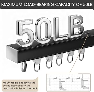 Curtain Track and Roller Hooks