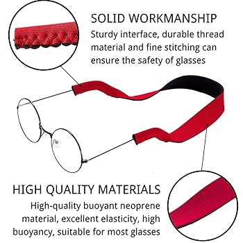 Cordino Per Occhiali Elastici - 6 Pezzi, Antiscivolo, Per Sport E Quotidiano, Unisex - Foto 4