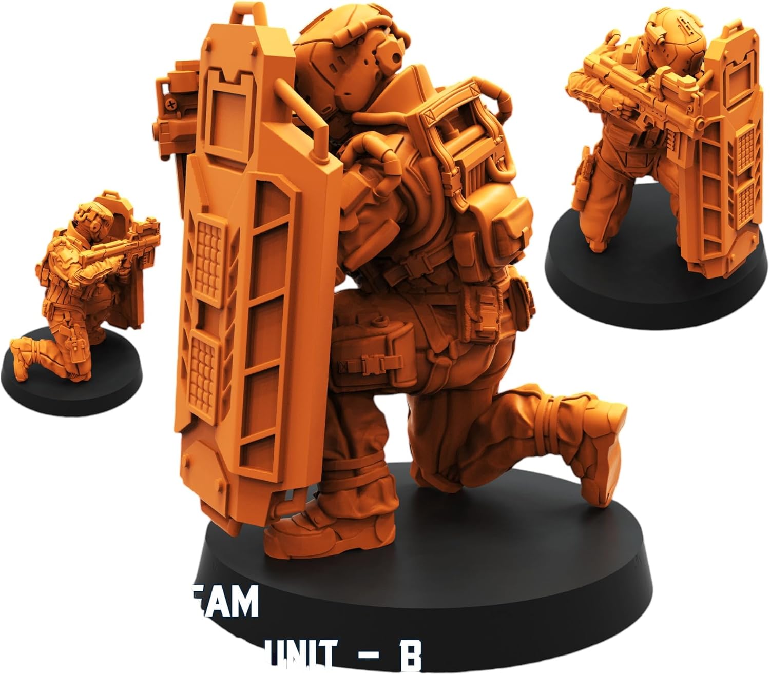 TYL Trauma Team Anti Crowd Unit Unpainted Miniature for War Gaming | RPG Scale Figures, Detailed Tabletop Board Game Accessories | Realistic Tabletop Miniatures (B, 32mm)