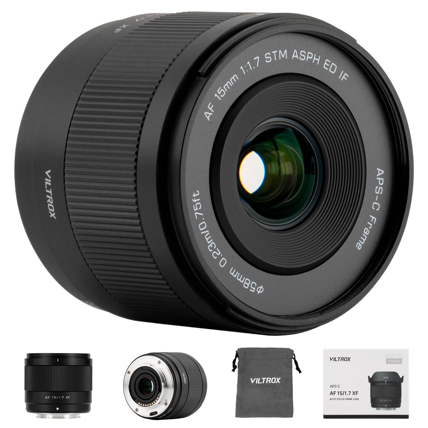VILTROX AF 15mm F1.7 AIR　Xマウント The VILTROX AF 15mm F1.7 Air X is a wide-angle autofocus lens for