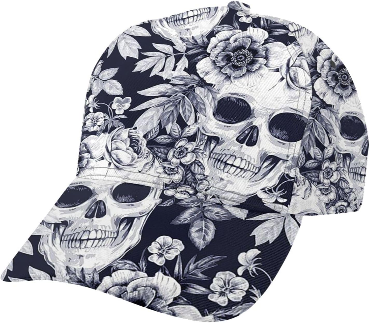 Pastel Cornflowers Floral Baseball Cap Dad Hats All-Over Print Fashion Accessory 100% Polyester Adjusts to Fit Most