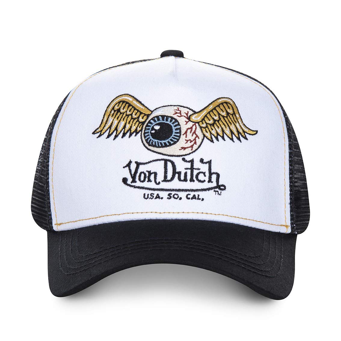 Von Dutch Casquette Homme & Femme Ajustable, Casquette Trucker, Original, Doux et sans Déformation