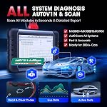 Autel Scanner MaxiCOM MK808S, 2026 OBD2 Scan Tool as MaxiCheck MX808S MX900 MK900BT MK808BT Pro, 3000+ Active Test, 28+ Service for 200+ Brands, OE All System Diagnostics, FCA & SGW, 10X Faster OS 11