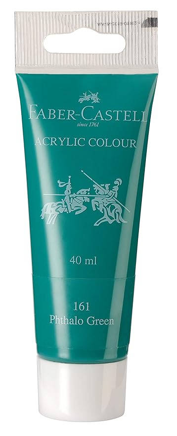 Faber-Castell Acrylic 40 ml Tube – Phthalo Green 161 at Rs. 75