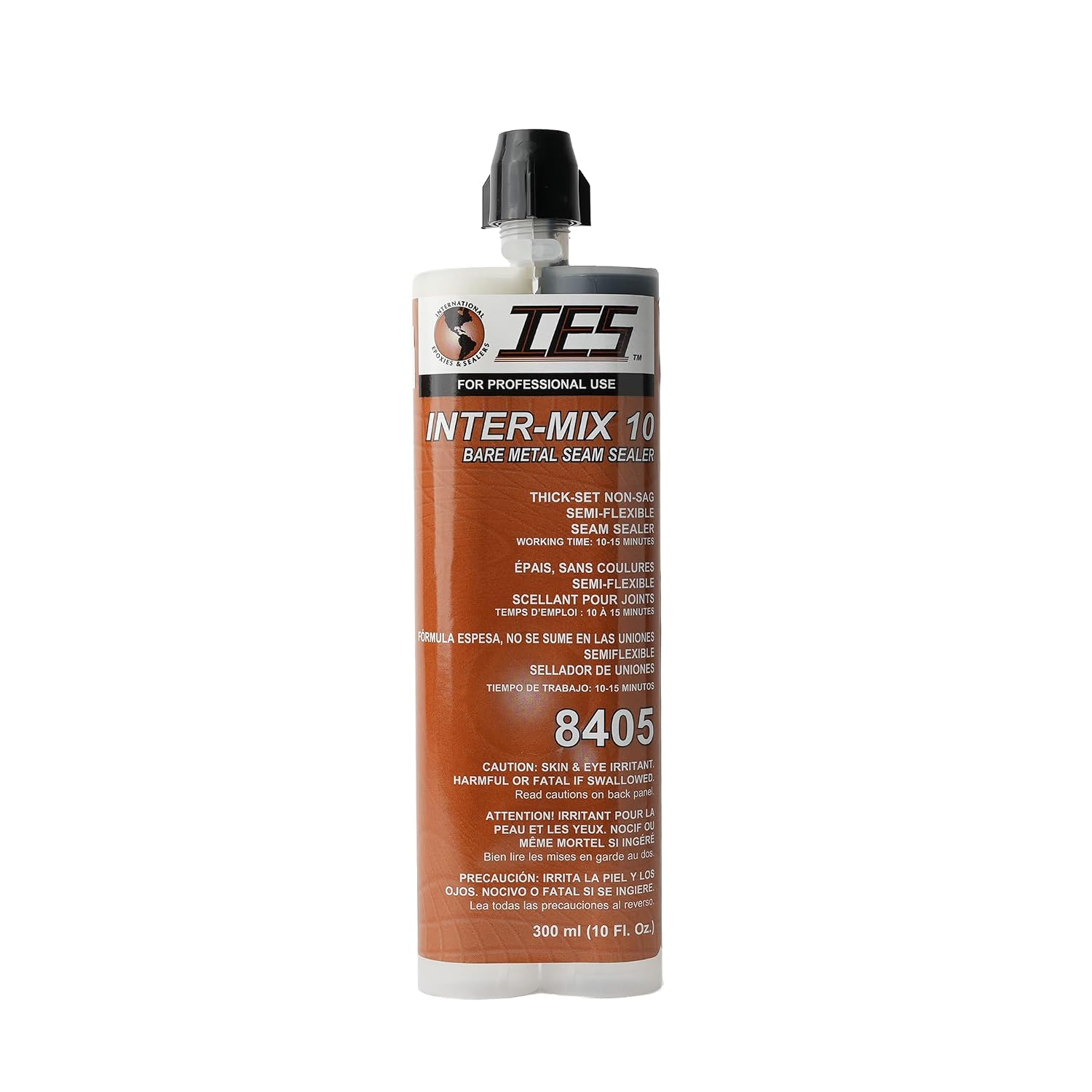 IES 8405 Inter-Mix 10 Bare Metal Seam Sealer Automotive Seam Sealer 300ml/10 fl oz Cartridge