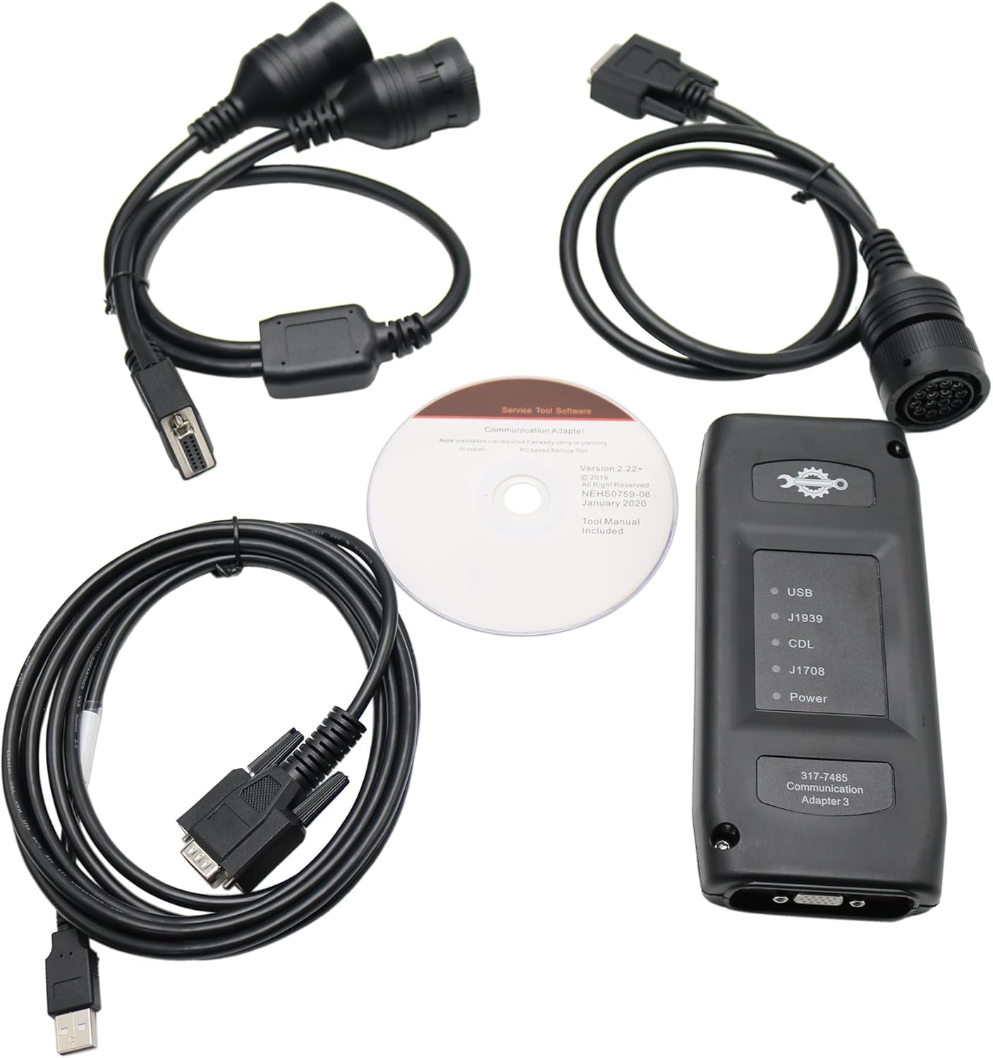 ET3 317-7485 for Caterpillar Communication Adapter Diagnostic Tool Truck/Excavator v2019C 2023A(with Laptop) (ET3 with 2019C Software)