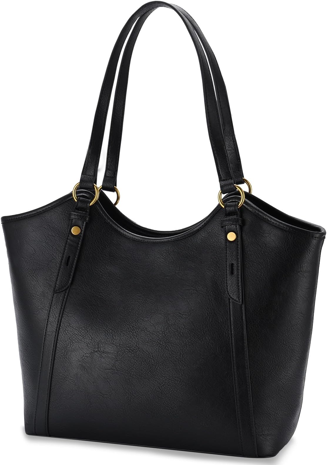 Tote Bags for Women, Fashion Large Vegan Leather Top Handle Shoulder Bag with Zipper for School/Work/Travel