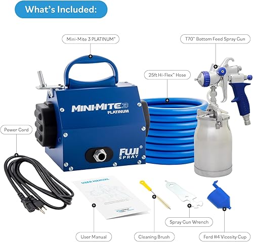 Miniatura 2 de Sistema de aspersión Mini-Mite 3 Platinum T70 HVLP por Fuji 2903-T70