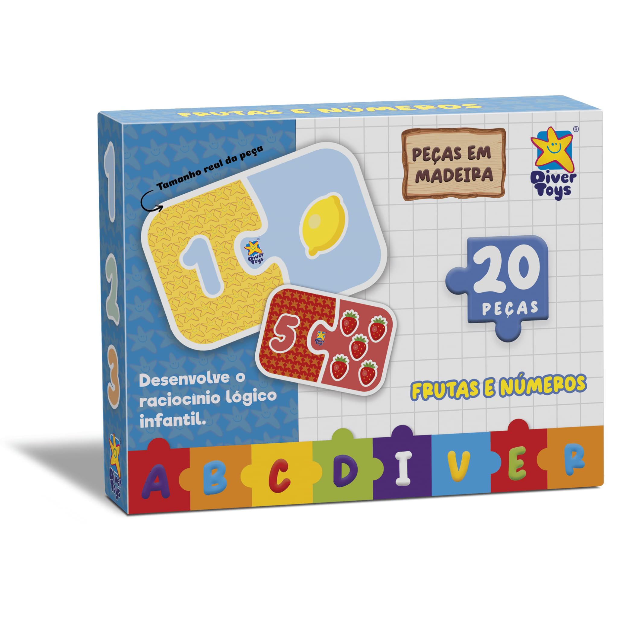 Jogo Infantil Educativo ABC Diver - Frutas e Numeros | Amazon.com.br