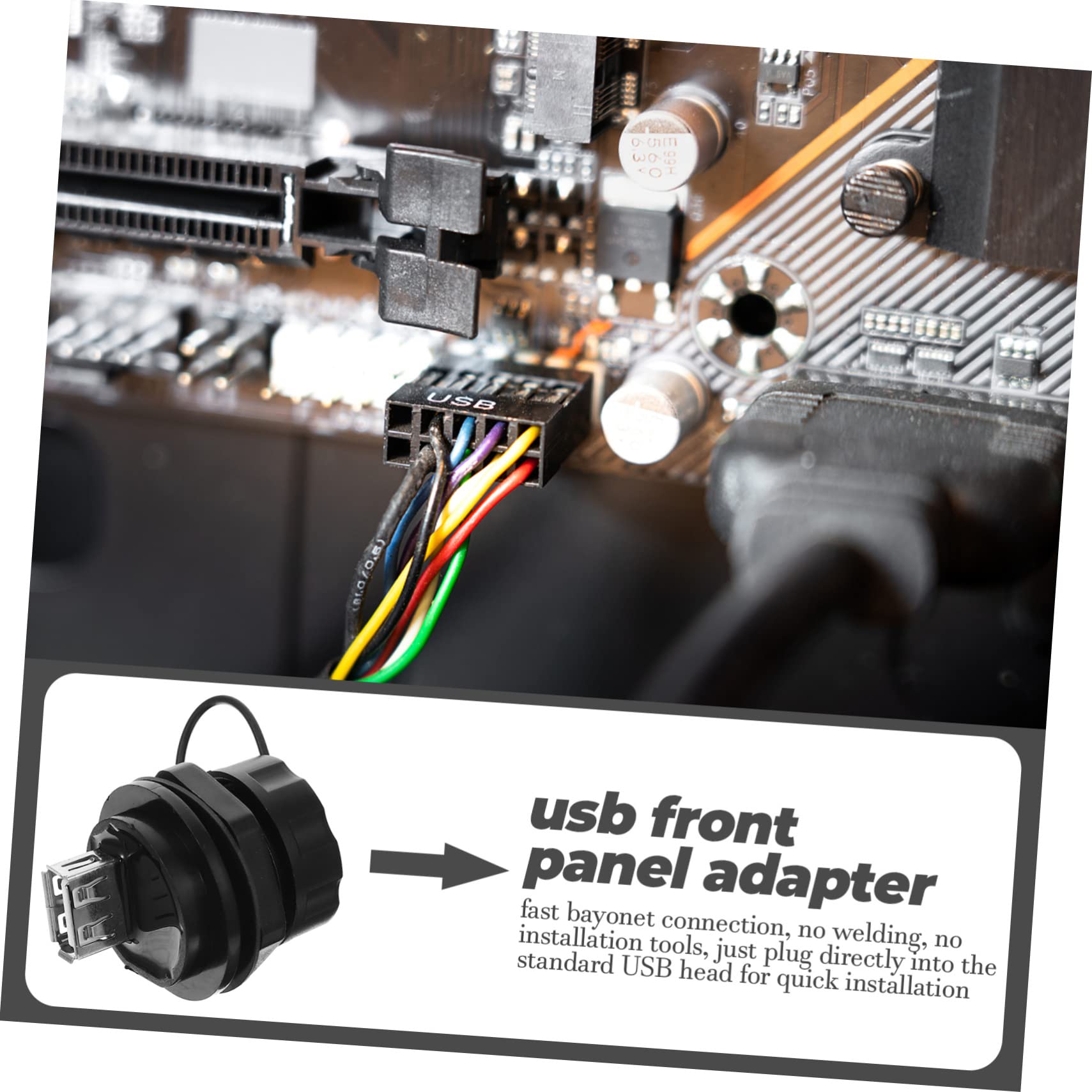 jojofuny 5stücke USB Wasserdichter Verbindungskoppler USB Pass-Through Adapter Für Motorräder Und Yachten Mbps Datenübertragung Robustes Design Mit Abdeckung