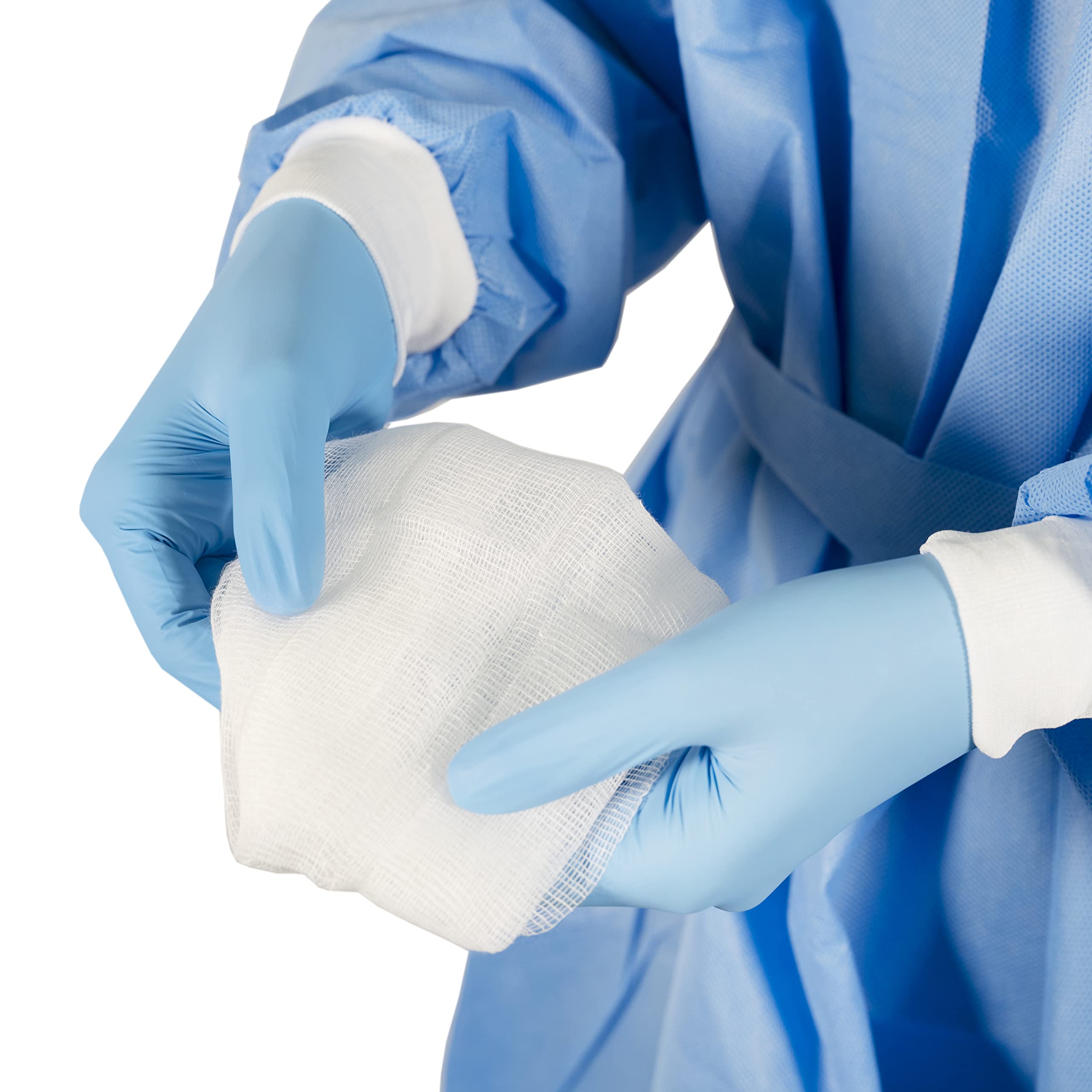 DEALFA Compresse di Garza Sterili - 18x40 cm - 100% Puro Cotone - per Medicazione, Cura e Pulizia Ferite - Monouso - Busta Singola da 1 Pezzo - Confezione da 100 Buste