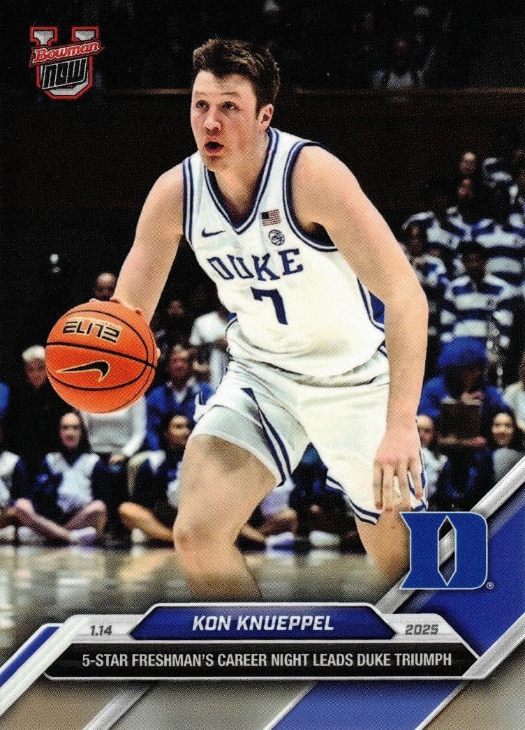 2024-25 Bowman U Now Basketball #48 Kon Knueppel Pre-Rookie Card Duke - Only 880 made!