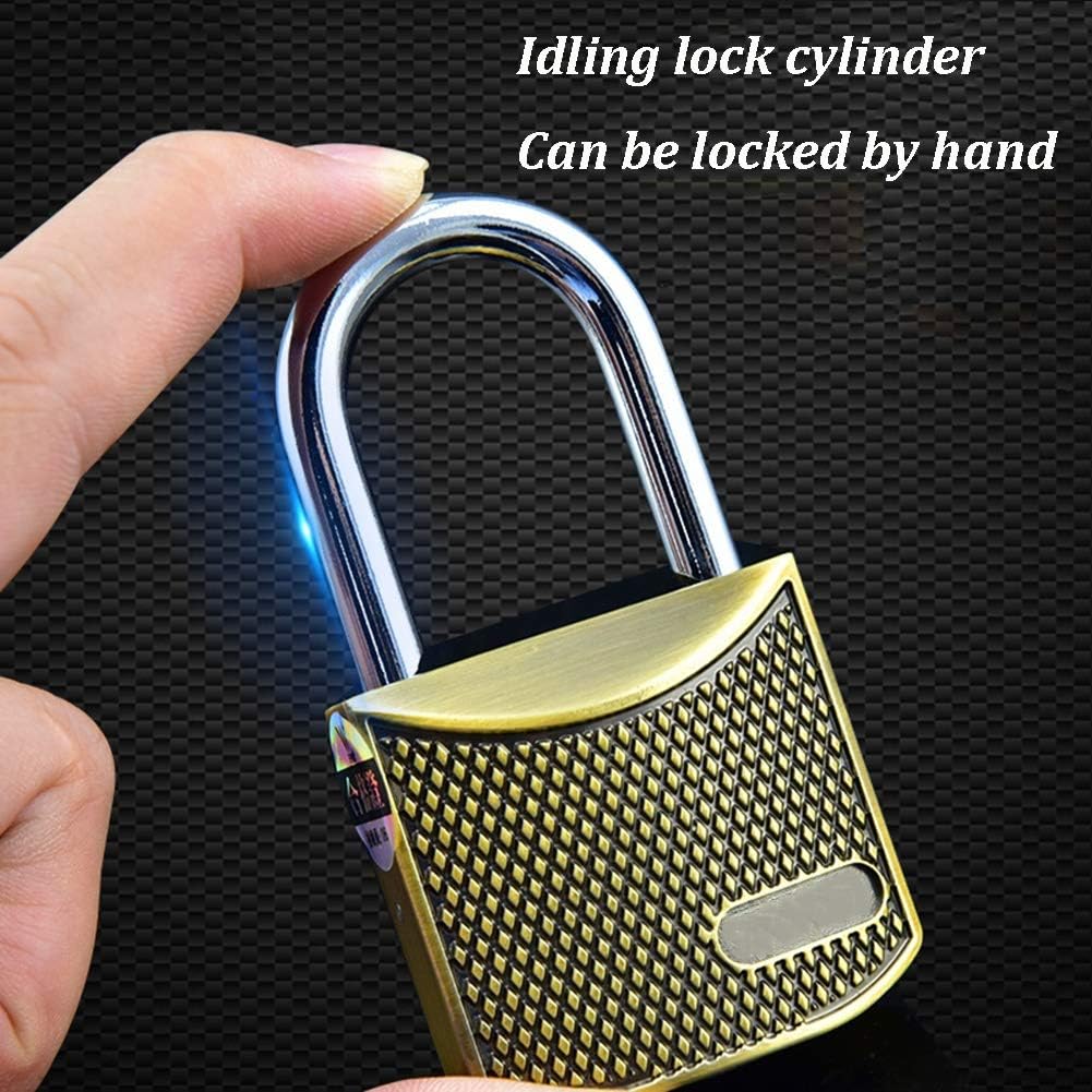Keyed Padlocks Key Padlock, Idling Lock Core, Waterproof, Rust-Proof and Anti-Theft Security Lock, Used for Warehouse Fence Storage Cabinet Door Lock, 3 Keys, 45x78mm