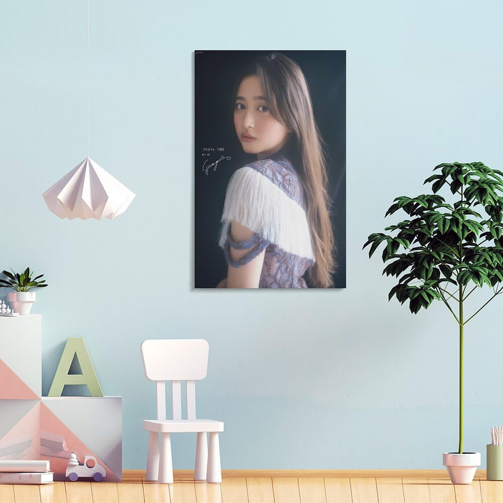 Amazon.co.jp: 井上和かわいいセクシー 画像 プリント キャンバス 絵画