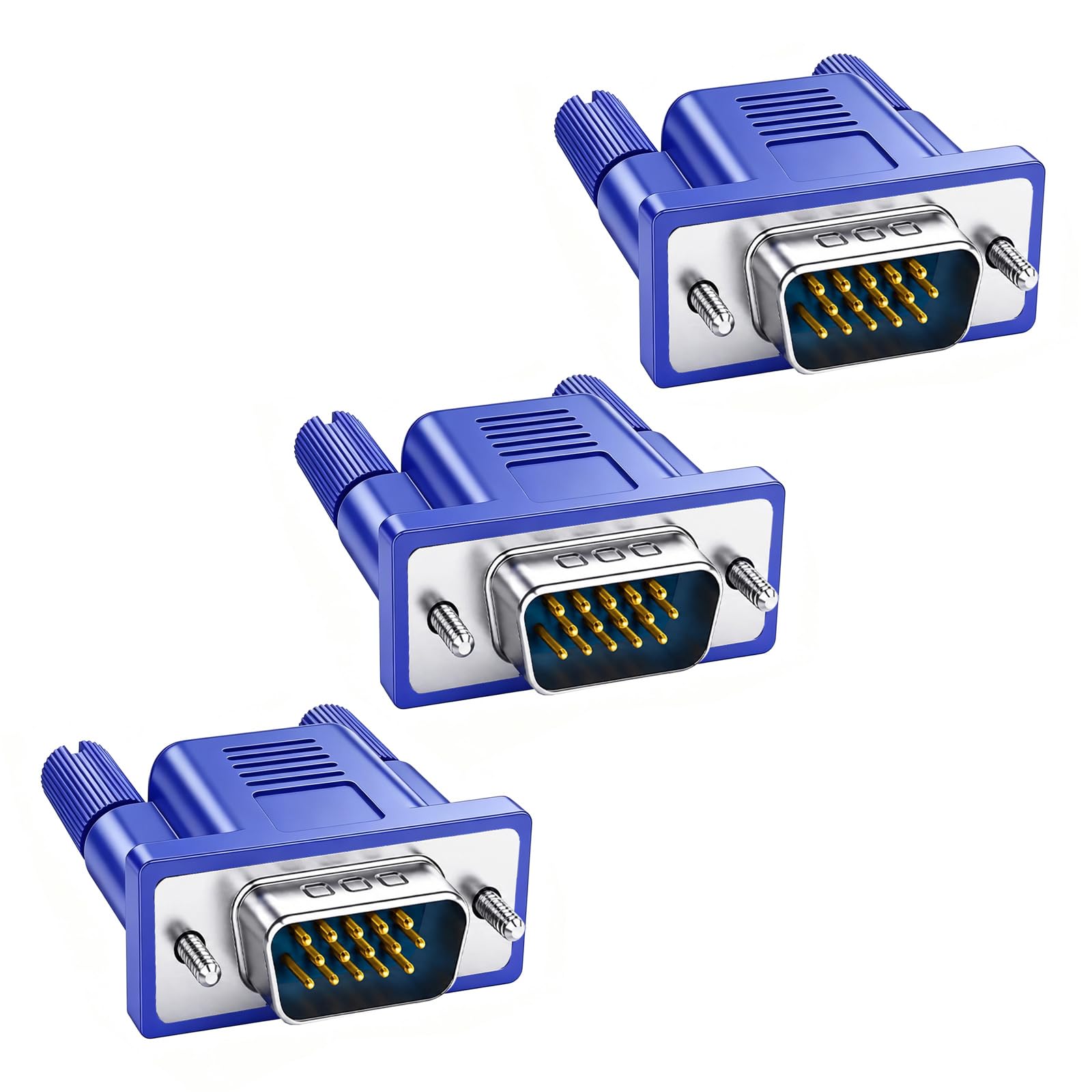 3 Pack VGA Dummy Plug 4K@60Hz, 1080P@60Hz EDID Emulator