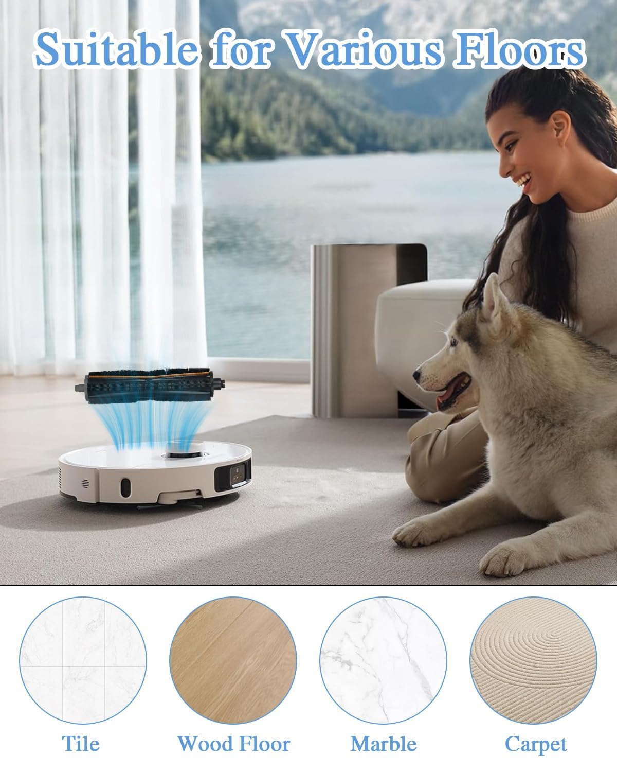 Szczotka TriCut do odkurzacza Dreame X40 Ultra Complete/L40 Ultra/X40 Master/X30 Ultra/L20 Ultra/L20 Ultra Complete/L10s Ultra/L10s Pro Ultra/L10s Ultra Gen 2/L10s Ultra Heat
