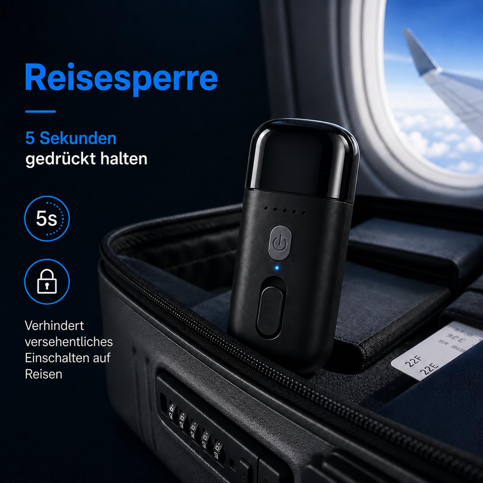 Rasierer Herren Elektrisch Mit 3 Flexiblen Klingen, Elektrorasierer Herren Mit 8,000 RPM & IPX7 Wasserdicht, USB-C Wiederaufladbar Trimmer für Männer, Kabellos Mit Reisesperre