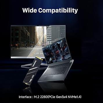 fanxiang 2TB NVMe M.2 2280 SSD, Up to 3500MB/s, PCIe Gen3 x4