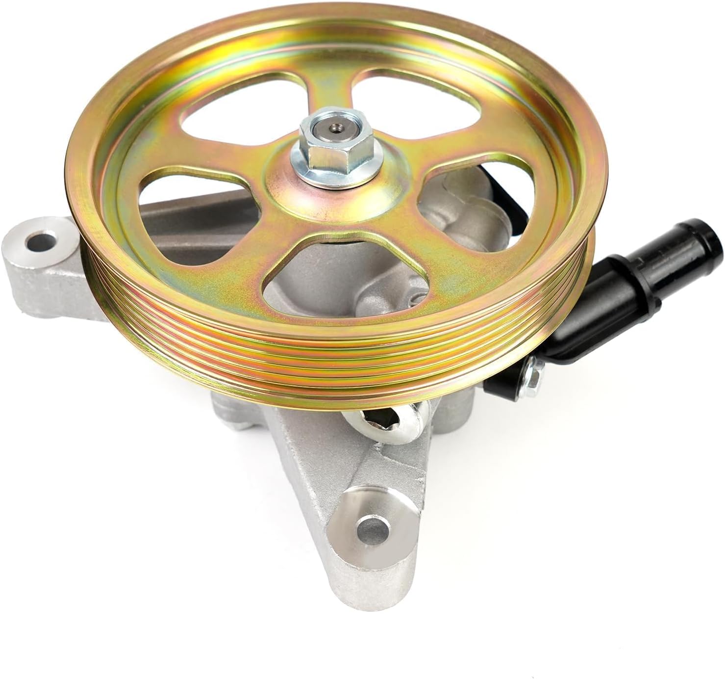 Power Steering Pump with Pulley Compatible with Acura MDX 3.5L 3.7L & Honda Pilot 3.5L 2005-2008 & Odyssey 3.5L 2005-2010