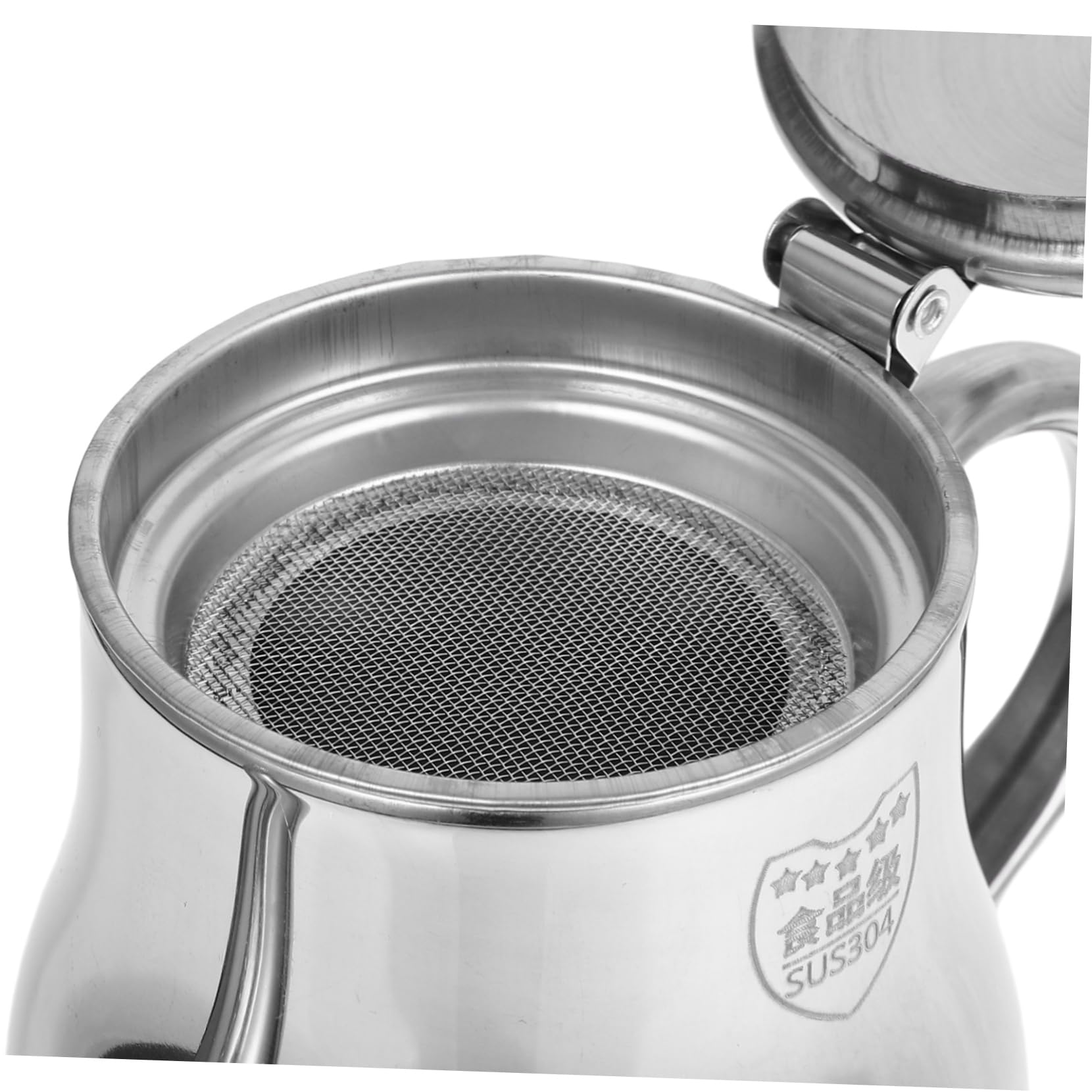 LABRIMP Recipiente Para Grasa De Tocino Colador 385 Ml Acero Inoxidable Antideslizante Para Cocina Doméstica Almacenamiento y Vertido De Aceite Caliente