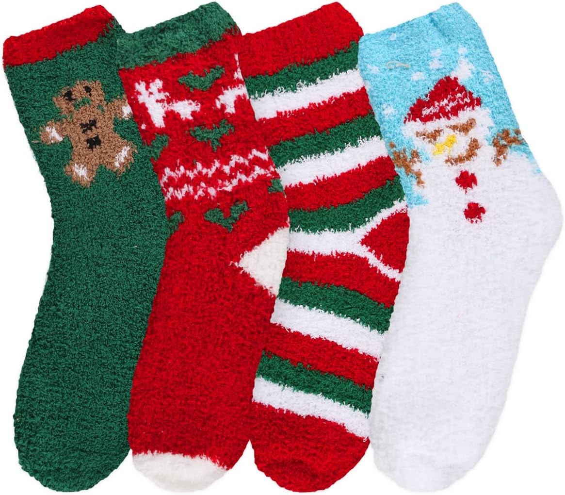 Benefeet Sox Women Cute Fuzzy Socks Cozy Slipper Sock Winter Warm Fluffy Funny Animals House Sleeping Soft Funny Plush Socks - Image 5