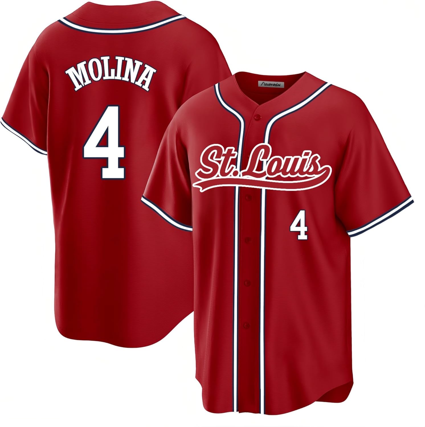 Custom Mens/Women/Youth St. Louis Baseball Stitched T-Shirt for Sports Fan