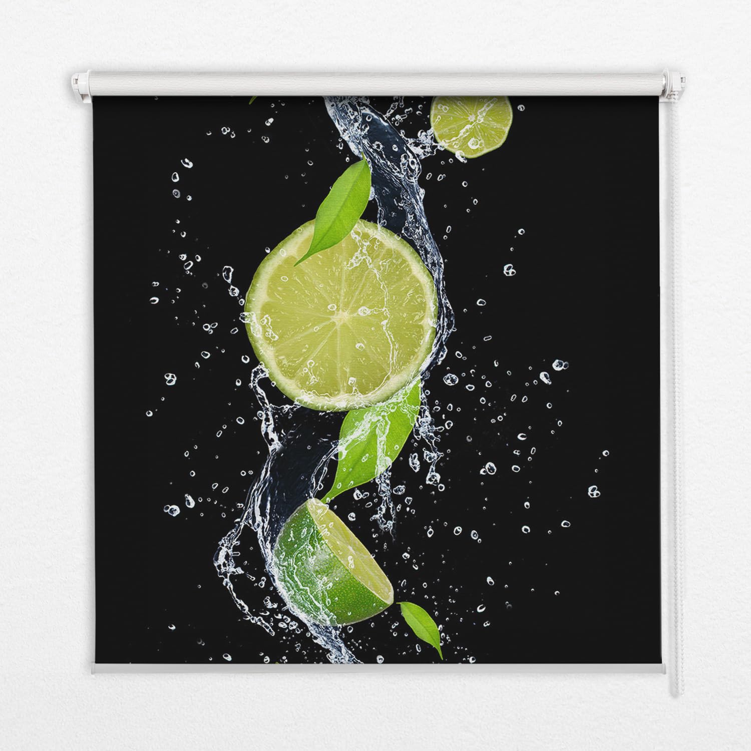 Store enrouleur sans perçage 50x50cm pour illuminer votre cuisine avec le motif Chute de Chaux